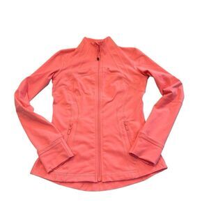 Lululemon Athletica Women’s Size 6 Pink Coral Nulu Define Jacket Full Zip